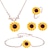 cheap Earrings-Women&#039;s Jewelry Set Sunflower Fashion Sweet Resin Earrings Jewelry Rose Gold For Gift Prom Beach 1 set