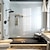 olcso Falba építhető zuhanyrendszer-zuhany csaptelep, zuhany csaptelep szett esőzuhany modern festett felülettel szerelhető kerámia szelepes kád zuhany csaptelepek
