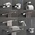 billiga Handduksstänger-väggmonterat handduksstång i rostfritt stål, toalettpappershållare, silverfärgad toalettborsthållare, ny design modern modern badrumspolerad dekoration 1st