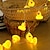 זול חוט נורות לד-ברווז צהוב מיני led מחרוזת אור 1.5 m 10 נוריות מופעל על סוללה מקורה חיצוני מסיבת חתונה קישוט גן הוביל אורות פיות