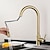 cheap Pullout Spray-Kitchen Sink Mixer Faucet Stainless Steel with Pull Out Sprayer, 360° Rotatable Multi-function Pull Down Single Handle Kitchen Vessel Tap Brushed Gold Finish