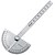 levne Měřící nástroje-Matematický měřicí nástroj z nerezové kulaté hlavy s nastavitelným úhloměrem o 180 stupňů