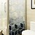 preiswerte Fensterdekoration-Geometrie Muster Matte Fensterfolie Haften Vinyl Wärmedämmung Sichtschutz Wohnkultur für Fensterschrank Türaufkleber Fensteraufkleber - 116*60cm