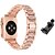 cheap Apple Watch Bands-3 PCS Smart Watch Band for Apple iWatch Series 8 7 6 5 4 3 2 1 SE Stainless Steel Smartwatch Strap Diamond Bling Diamond SmartWatch Band with Case Metal Band Jewelry Bracelet Replacement  Wristband