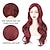 abordables Perruques de déguisement-Perruque synthétique rouge longue partie latérale ondulée résistant à la chaleur perruque fibre d&#039;aspect naturel pour les femmes cosplay ou usage quotidien. perruque d&#039;halloween