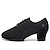 ieftine Pantofi Antrenament-Pentru femei Încălțăminte latină Pantofi de Dans Line Dance Performanță Petrecere Antrenament Dantelat Oxford Grosime călcâială Dantelat Curea Gleznă Adulți Negru Rosu