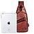 billige Herrevesker-Men&#039;s Sling Shoulder Bag Chest Bag PU Leather Daily Zipper Waterproof Black