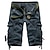 economico Classico-Per uomo Pantaloncini cargo Pantaloncini da Escursionismo Multi-tasche Semplice Lunghezza al polpaccio Quotidiano Essenziale Taglia piccola Rosso bordeaux Nero