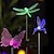 ieftine Lumini de cale și lanterne-lumini de grădină solare în aer liber multicolor schimbătoare de păsări fluture libelula lumină de cale solară lumini de peisaj în aer liber lampă de gazon