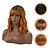 cheap Black &amp; African Wigs-Ombre Orange Wigs for Women, Short Bob Wigs with Air Bangs, Natural Looking Curly Wavy Wig, Heat Resistant Synthetic Fiber Wig for Daily Party Cosplay Wear