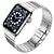 tanie Paski do zegarków Apple-Pasek do zegarka na Apple Watch 38mm 40mm 41mm 42mm 44mm 45mm 49mm iwatch Series Ultra 8 7 6 SE 5 4 3 2 1 Stal nierdzewna Zastąpienie Pasek Męskie Klamra motylkowa Luksusowy Bransoletka z łańcuszka