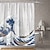 baratos Cortinas De Chuveiro Top Venda-cortina de chuveiro de tecido impermeável decoração de banheiro e tema moderno e clássico. o design é bonito e durável, o que torna sua casa mais bonita.