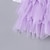 preiswerte Kleider-Kinder Baby Wenig Mädchen Kleid Blume Tüll-Kleid Spitze Gitter Rückenfrei Weiß Schwarz Purpur Asymmetrisch 3/4 Ärmel nette Art Kleider Regular Fit