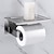 baratos Suportes de Rolos de Papel Higiénico-Suporte de papel higiênico de banheiro de aço inoxidável montado na parede, novo design autoadesivo criativo decoração de banheiro de metal de baixo carbono 1 peça