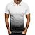 cheap Men&#039;s Button Up Polos-Men&#039;s Polo Shirt Golf Shirt Gradient Turndown Black / Red Black-White Black / Gray Army Green Blue Street Casual Short Sleeve Clothing Apparel Casual Soft Breathable