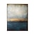 abordables Peintures Abstraites-Peinture à l&#039;huile à la main peint à la main art mural bleu soufflet rétro peinture prêt à accrocher décoration de la maison décor