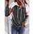 cheap Women&#039;s Hoodies &amp; Sweatshirts-calves kelson women&#039;s color block hoodies sweatshirts long sleeve sweatshirt pullover tunic tops with pocket for girls teen (khaki, x_l)