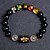 cheap Bracelets &amp; Bangles-feng shui obsidian five-element wealth porsperity 12mm bracelet , attract wealth and good luck, deluxe gift box included