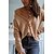 cheap Sweaters-Women&#039;s Cardigan Sweater Jumper Knit Ruffle V Neck Solid Color Daily Holiday Casual Winter Fall Green khaki S M L / Long Sleeve / Regular Fit