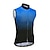 cheap Men&#039;s Jerseys-21Grams Men&#039;s Cycling Jersey Sleeveless Bike Jersey with 3 Rear Pockets Mountain Bike MTB Road Bike Cycling Breathable Soft Reflective Strips Back Pocket Yellow Red Blue Gradient Polyester Sports
