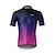 abordables Maillots pour hommes-Homme Maillot de cyclisme Dégradé Manche Courte Cyclisme Maillot avec 3 poches arrière Bandes réfléchissantes Poche Arrière Élastique Anti-dérapage Des sports Noir Jaune Pourpre foncé Vêtement Tenue