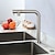 billige Kjøkkenkraner-kjøkkenkran - enkelthåndtak ett hull rustfritt stål uttrekk/nedtrekk andre moderne kjøkkenkraner kun kaldt eller varmt vann