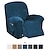 voordelige Fauteuil stoel &amp; Wingback stoel-sofa hoes stretch fauteuil stoel hoes hoes fluwelen 2-zits loveeseat wit grijs/grijs blauw met zak effen effen kleur zacht duurzaam wasbaar