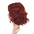 economico Parrucche da festa-Perucce rosso scuro per donne peruca cosplay di Infinity War peruca Vedova Nera Natasha Romanoff corta riccia capelli sintetici resistenti al calore per Halloween