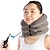 preiswerte Körpermassagegerät-Zugwirkungsgerät für Halswirbel Aufblasbares Massagegerät Halswirbel Halswirbelhalterung Hausmedizin Dreilagiges Halsband-Traktionsgerät für Vollsamt