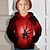 preiswerte 3d Hoodies&amp;Sweatshirts des Jungen-Kinder Jungen Kapuzenshirt Langarm Rote 3D-Druck SPIDER Schulanfang Täglich Innen Aktiv nette Art 4-12 Jahre / Herbst