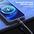 olcso Mobiltelefon-kábelek-Mikro USB Lightning USB C Kábel Mágneses Nagy sebesség Gyors töltés 3 A 2.0m (6.5Ft) 1,0 m (3Ft) 0,5 (1.5Ft) Műanyag Kompatibilitás Samsung Xiaomi Huawei Mobiltelefon tartozék