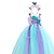 halpa Juhlamekot-tyttöjen hihaton sateenkaari yksisarvinen 3d painettu graafinen mekko prinsessa makea maxi mekko lasten taapero esitys juhlat erikoistilaisuus mesh