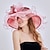 cheap Hats-Women&#039;s Party Party Wedding Special Occasion Party Hat Solid Color Flower Beige White Hat Portable Sun Protection Breathable / Fall / Winter / Spring / Summer