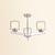 baratos Candeeiros de Lustre-led pendente de luz 55 60 80 90 cm formas geométricas lustre metal metal pintado com acabamentos estilo nórdico 220-240v