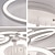 abordables Luces de techo regulables-Araña de 60/80/95 cm Lámpara de techo regulable Formas geométricas LED Luces empotradas Metal en capas Estilo moderno Acabados pintados lineales 110-120v 220-240v