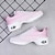 Недорогие Танцевальные кроссовки-женские танцевальные кроссовки хип-хоп тренировочные кроссовки для выступлений тренировочные кроссовки толстый каблук круглый носок на шнуровке взрослые черный персиковый розовый / белый