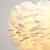 Недорогие Подвесные огни-светодиодный подвесной светильник 30/40/45/50/55/60/70 cm подвесной светильник с индивидуальным дизайном, металлическое перо, художественное оформление, вдохновленное природой, 220-240 в