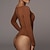 cheap Blouses &amp; Shirts-Women&#039;s Bodysuit Black Brown White Plain Casual Daily Long Sleeve Square Neck Basic S