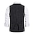 cheap Great Gatsby-Vintage 1920s Masquerade Vest Waistcoat The Great Gatsby Gentleman Groomsmen Men&#039;s Slim Fit Masquerade Wedding Wedding Guest Event / Party Vest