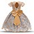 cheap Dresses-Kids Girls&#039; Gold Tutu Dress Big Bow Children Birthday Dress
