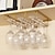 cheap Barware-Wine Glass Rack Under Cabinet Stemware Holder Metal Wine Glass Organizer Glasses Storage Hanger for Bar Kitchen Home Black Gold White 3 Rows