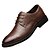 abordables Zapatos Oxford de hombre-Hombre Oxfords Al aire libre PU Antideslizante Negro Marrón Verano