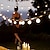 cheap LED String Lights-Solar Outdoor Waterproof 5M 3.5M G50 Retro Bulb LED String Lights Christmas Dorm Party Street Garden Patio Outdoor Wedding Decorative Holiday Lighting