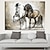 رخيصةأون مطبوعات حيوانات-جدار الفن قماش يطبع اللوحة الفنية صورة الحيوان الحصان الديكور ديكور المنزل توالت قماش لا الإطار غير المؤطرة
