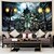 baratos tapeçarias de parede de halloween-tapeçaria de parede arte decoração cobertor cortina pendurada casa quarto sala de estar decoração psicodélico assombrado assustador abóbora caveira esqueleto morcego castelo ceifador poliéster