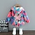 cheap Outerwear-Girls&#039; 3D Butterfly Trench Coat Coat Long Sleeve Fall Winter Cute Sport Polyester Kids 2-6 Years Street Vacation Regular Fit