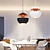 economico Design di Tamburo e Cono-lampada a sospensione a led lampada da soffitto 25cm 35cm rotonda design semplice oro nero oro bianco e27 / e26 i lampada a led ristorante lampada da soffitto studio bar camera da letto lampada ac220v