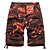 cheap Outdoor Clothing-Men&#039;s Cargo Shorts Hiking Shorts Camo Military Summer Outdoor Shorts Bottoms Ripstop Breathable Multi Pockets Sweat wicking 6 Pockets Knee Length Violet Jungle camouflage Hunting Fishing Climbing