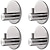 cheap Robe Hooks-Wall Hooks 4 Pieces Self-adhesive Durable 304 Stainless Steel Wall Hangers Waterproof Rustproof for Kitchen Bathrooms 3M