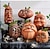 voordelige Halloweenfeestartikelen-happy halloween oplichten jacko lantaarn decoratieve pompoen schuim halloween rekwisieten voor grote spookhuis halloween decoratie